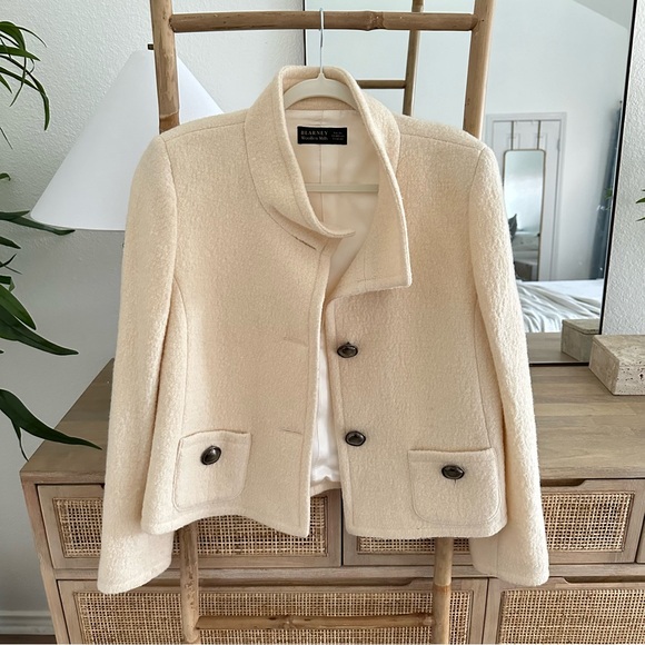 Blarney Jackets & Blazers - Blarney Beige 100% Wool Coat Sz Large